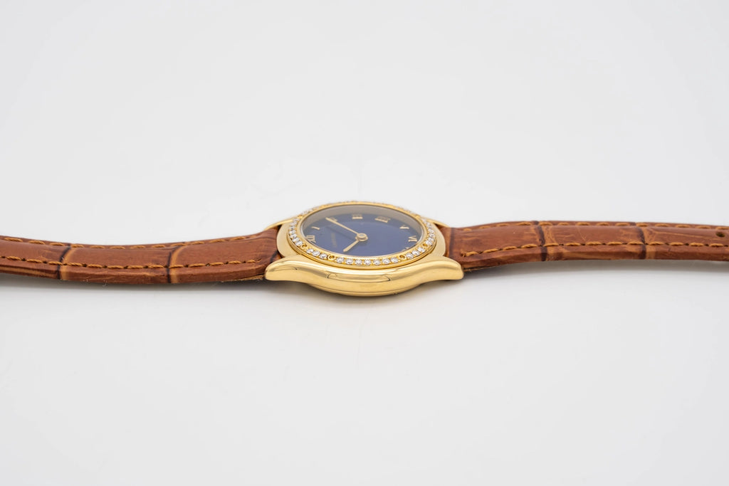 Cartier Cougar 887907 Blue Dial on Leather 1990
