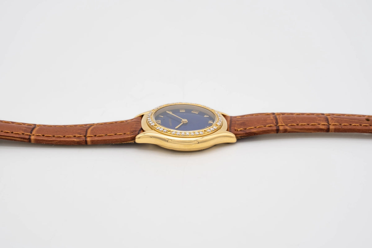 Cartier Cougar 887907 Blue Dial on Leather 1990
