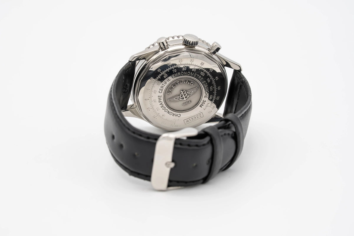 Breitling Navitimer A13322 Black Leather Strap 2001