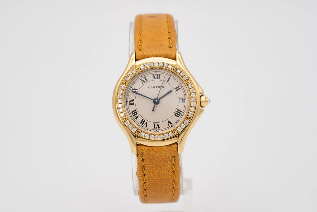 Cartier Cougar 887907 Leather 1990