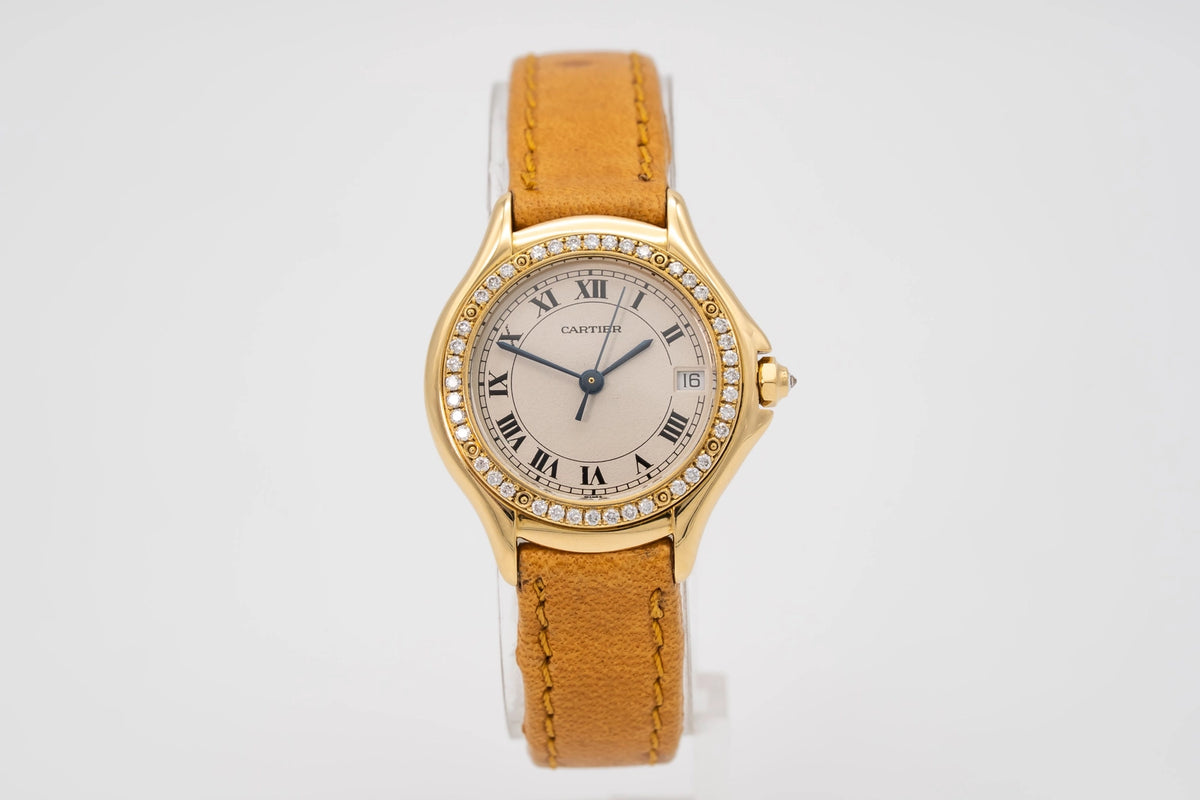 Cartier Cougar 887907 Leather 1990