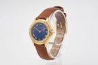 Cartier Cougar 887907 Blue Dial on Leather 1990