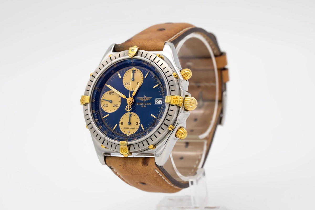 Breitling Chronomat B13048 Blue Leather 1998