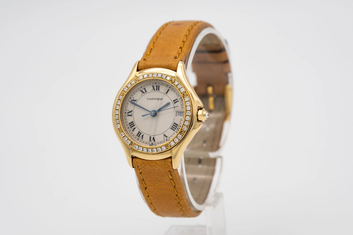 Cartier Cougar 887907 Leather 1990