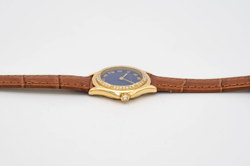 Cartier Cougar 887907 Blue Dial on Leather 1990