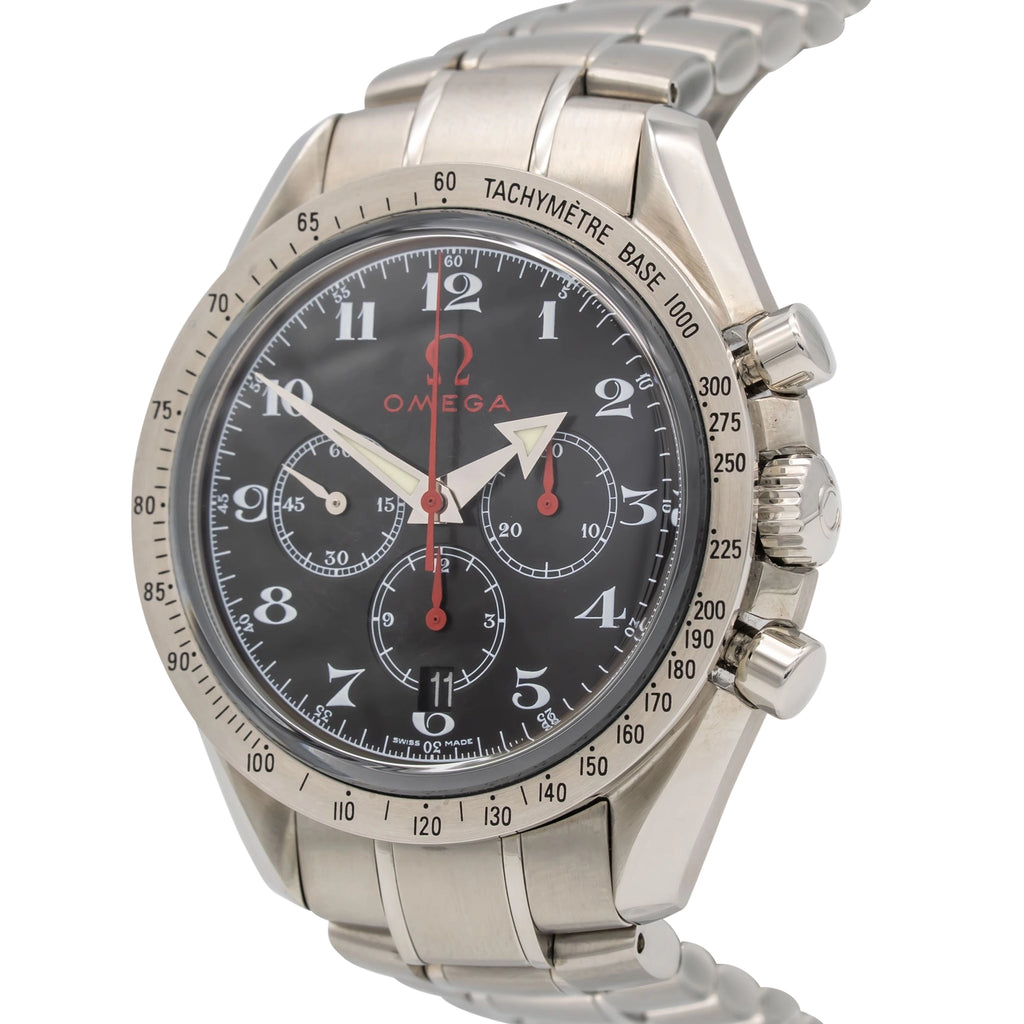 Omega Speedmaster Broad Arrow 3558.50.00 Black Stainless Steel Open Date