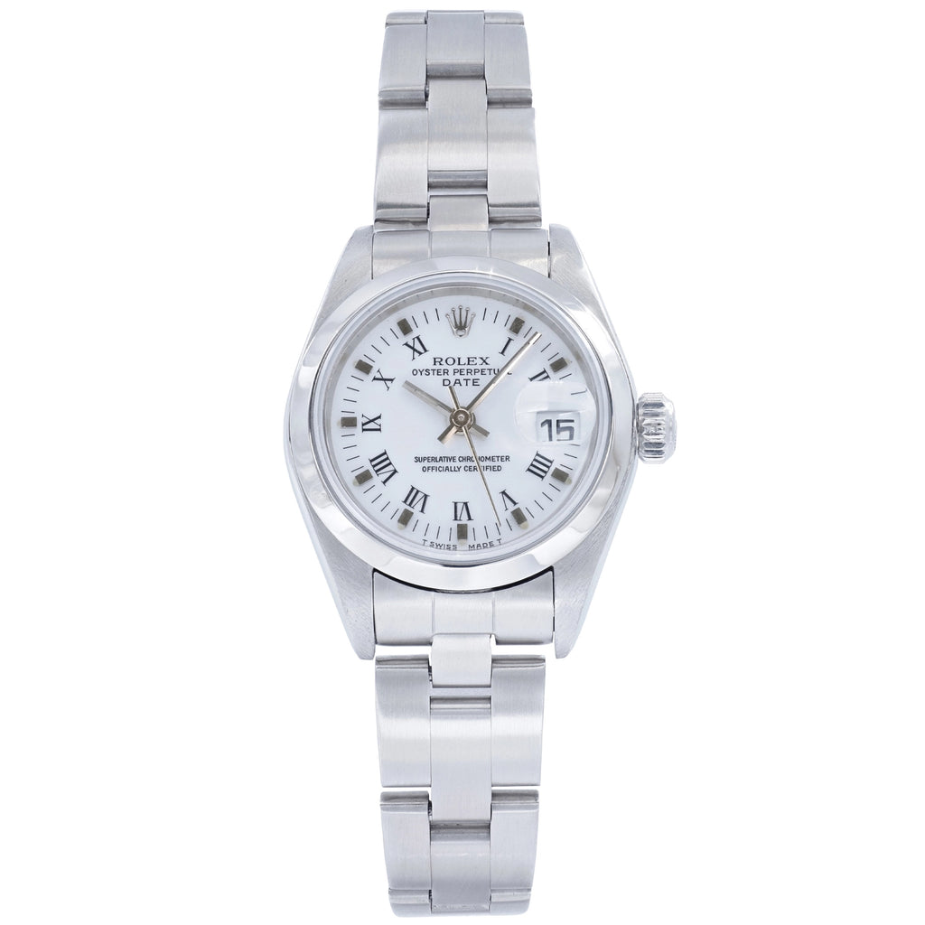Rolex Oyster Perpetual Lady Date 79160 White Dial on Stainless Steel 2001