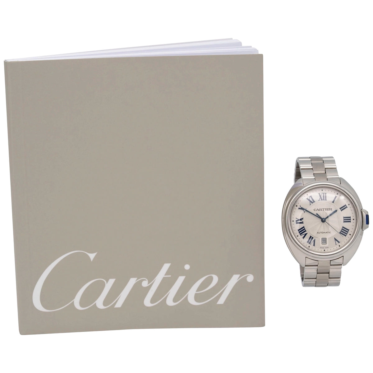 Cartier Clé de Cartier 3850 White Dial on Stainless steel 2015