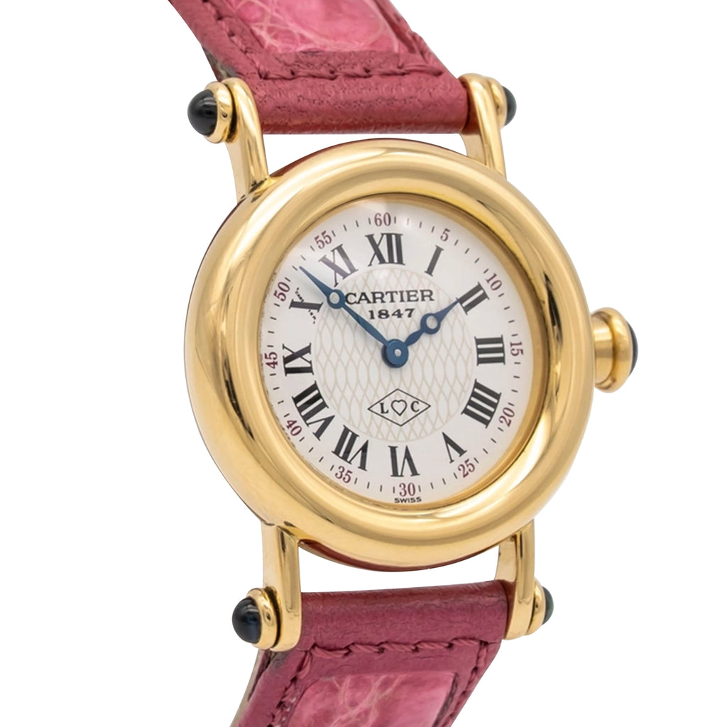 Cartier Diabolo 1450 White Dial on Leather