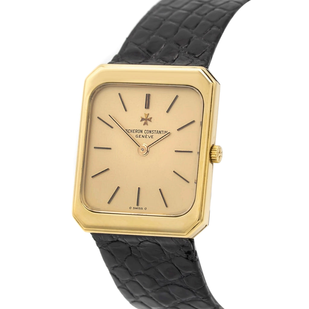 Vacheron Constantin Tank 33208 Champagne Dial on Leather 1979