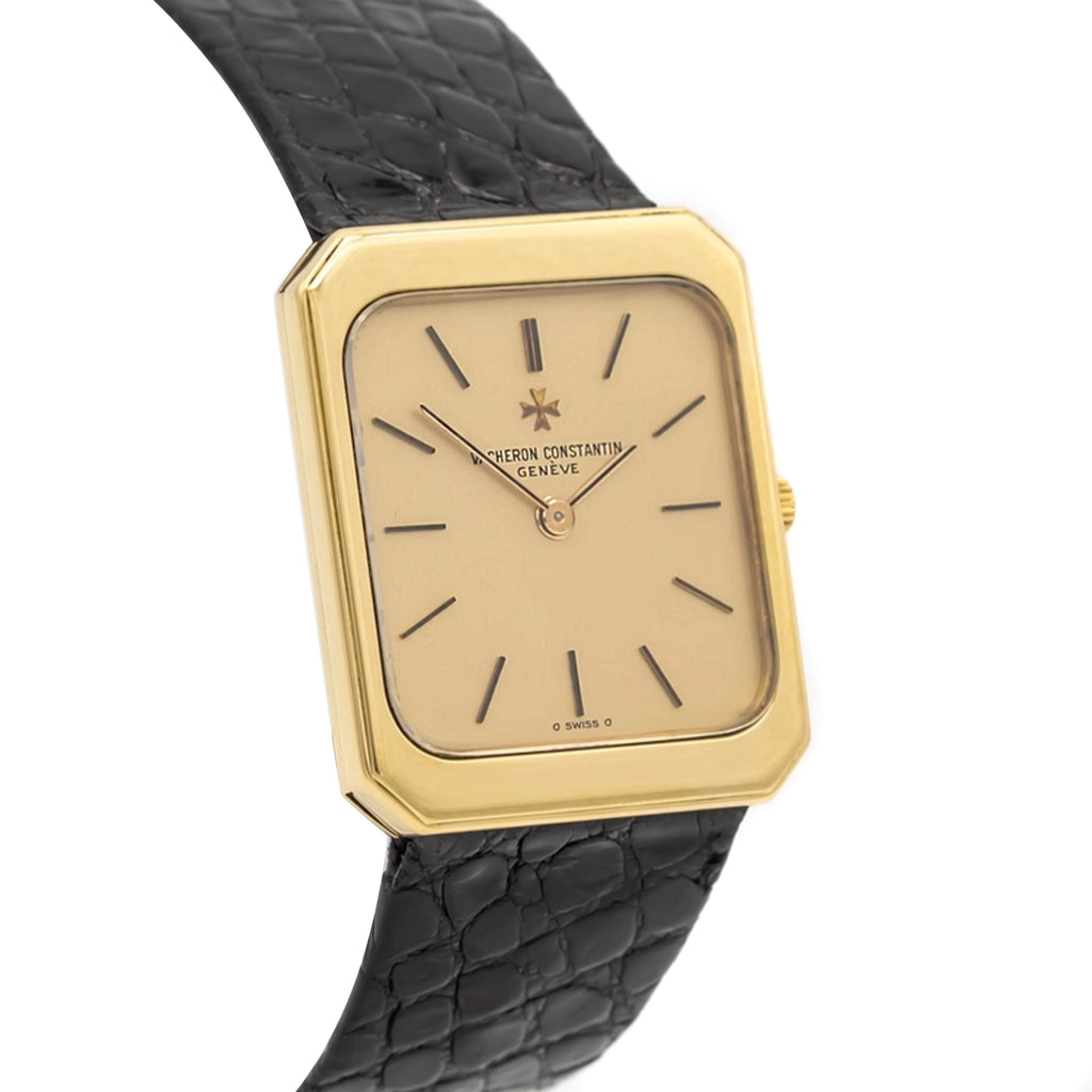 Vacheron Constantin Tank 33208 Champagne Dial on Leather 1979