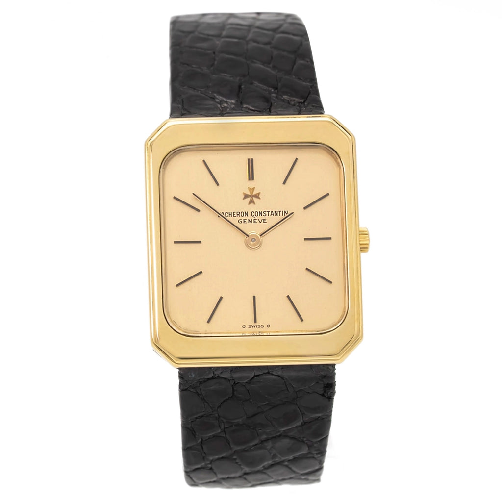 Vacheron Constantin Tank 33208 Champagne Dial on Leather 1979