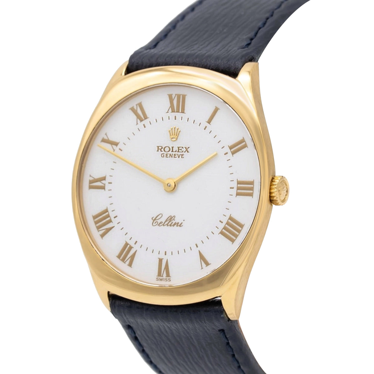 Rolex Cellini 4133 White Dial on Leather 1995