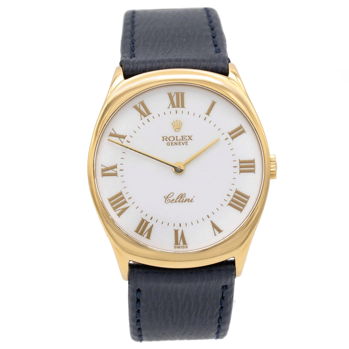 Rolex Cellini 4133 White Dial on Leather 1995