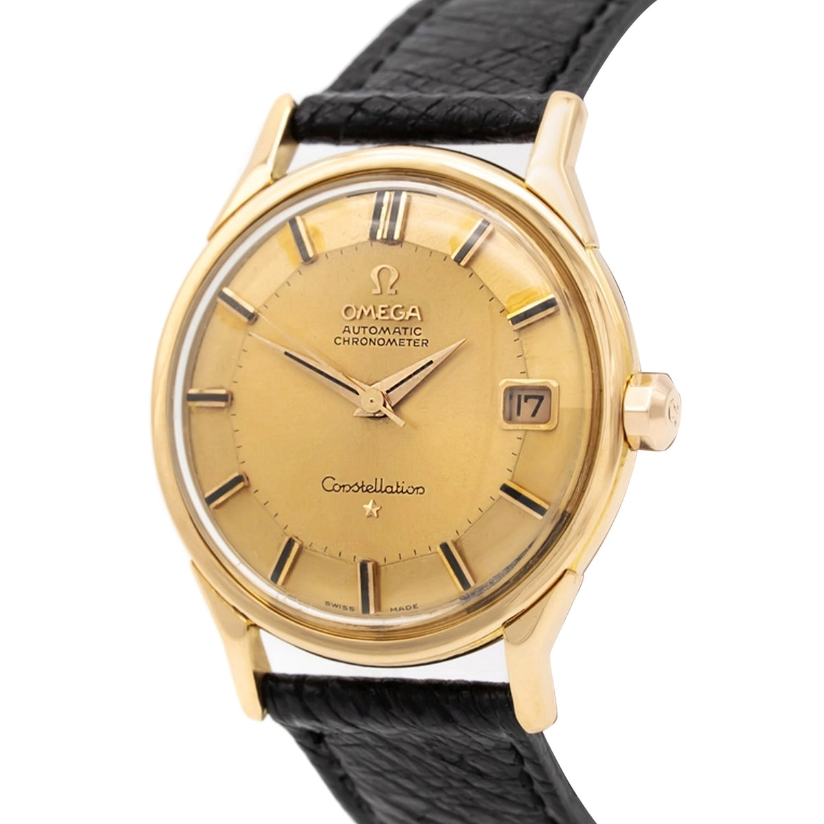 Omega Constellation 168005/6 Gold Leather 1962