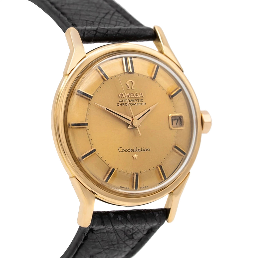 Omega Constellation 168005/6 Gold Leather 1962