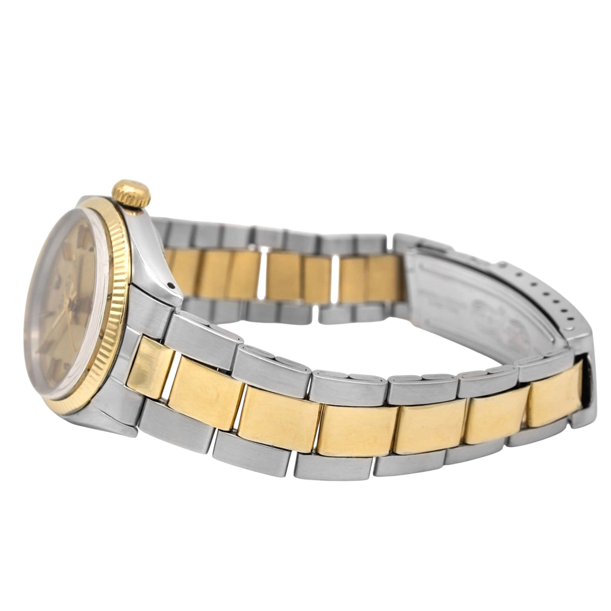 Rolex Oyster Perpetual 31 6551 Champagne Dial on Stainless steel and 18 karat yellow gold 1970