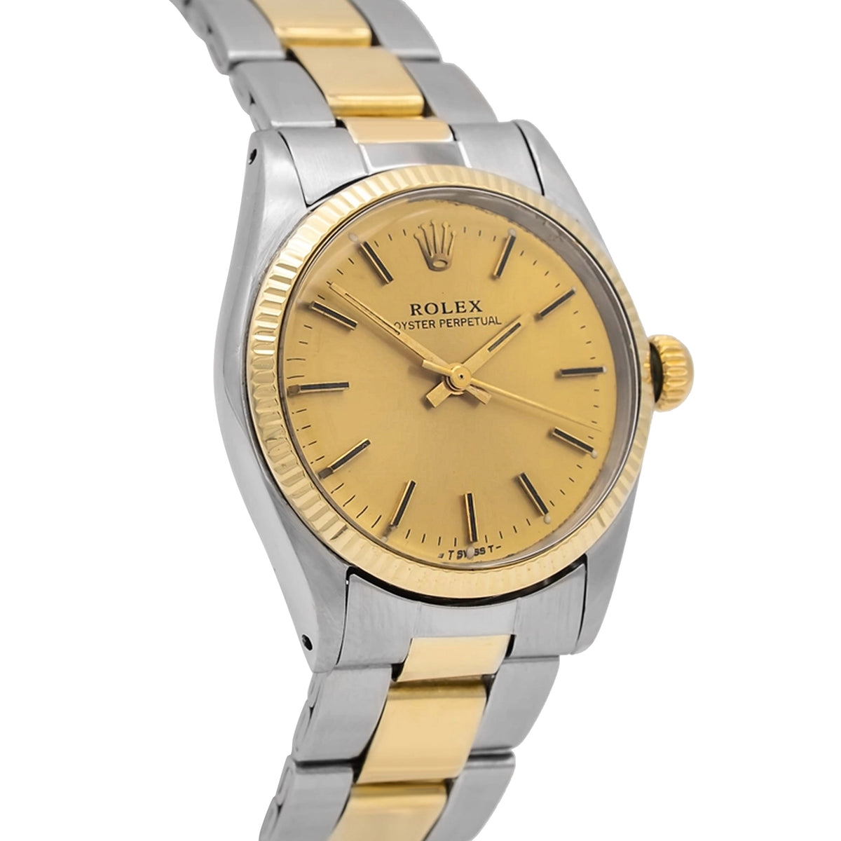 Rolex Oyster Perpetual 31 6551 Champagne Dial on Stainless steel and 18 karat yellow gold 1970