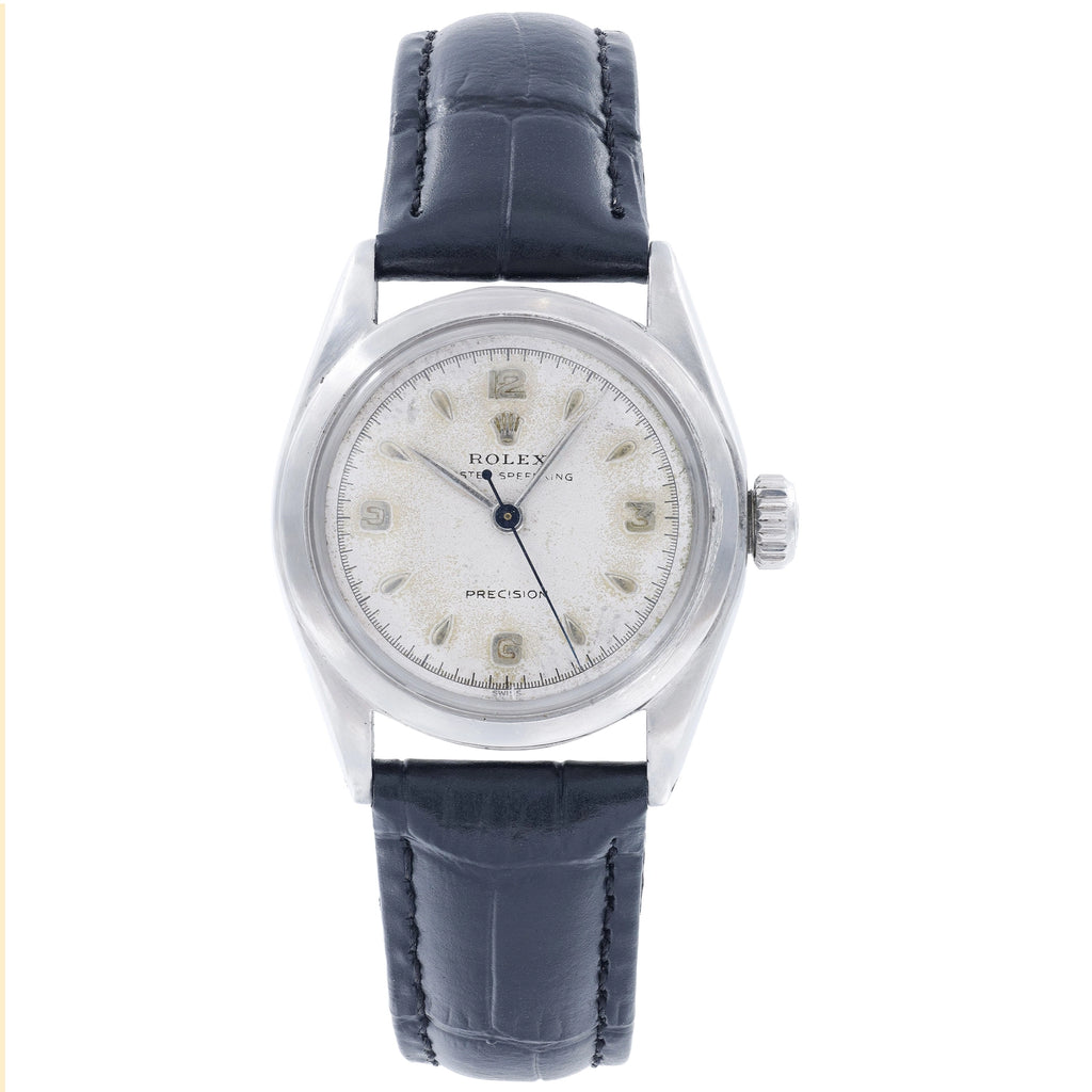Rolex Oyster 6020 White Dial on Leather 1962