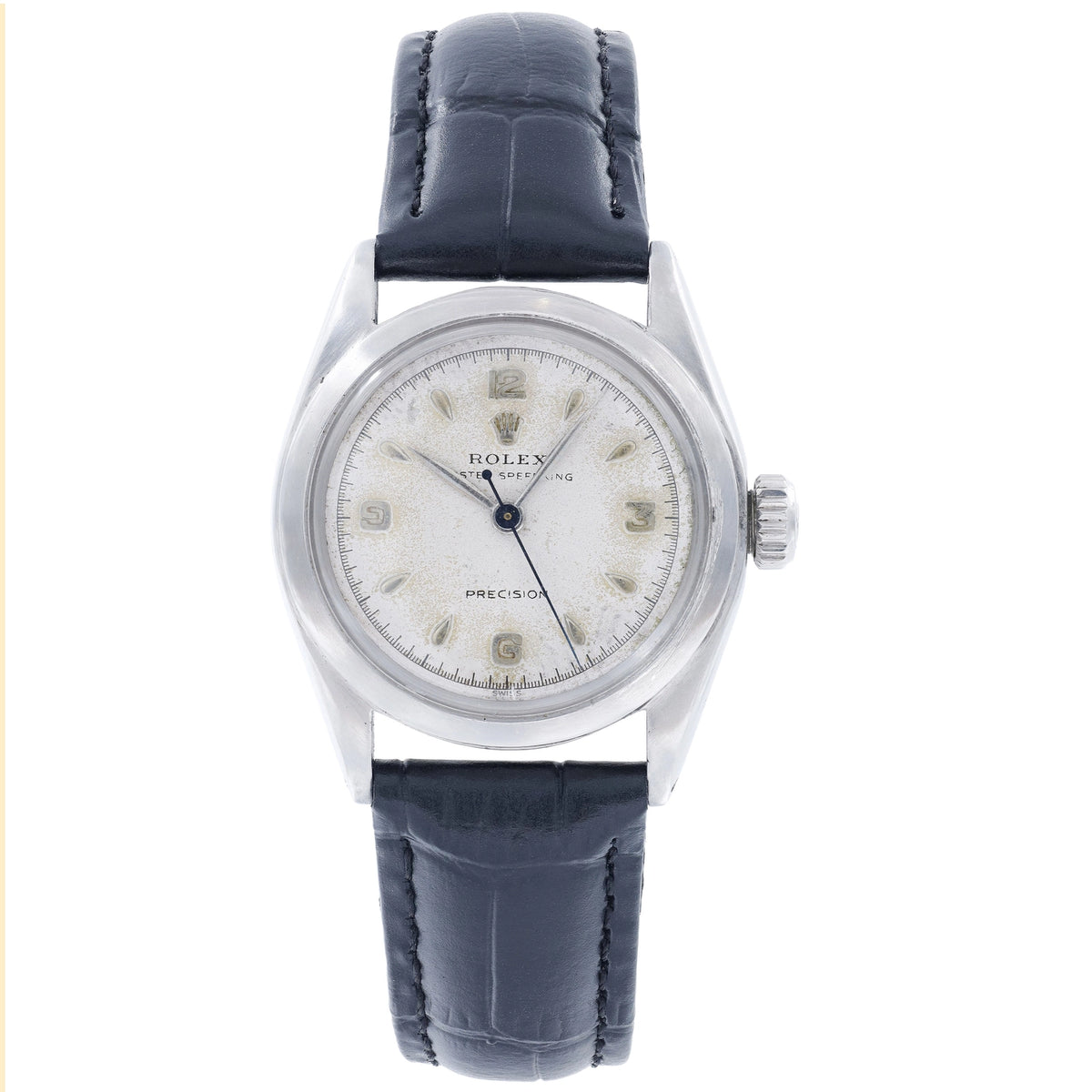 Rolex Oyster 6020 White Dial on Leather 1962