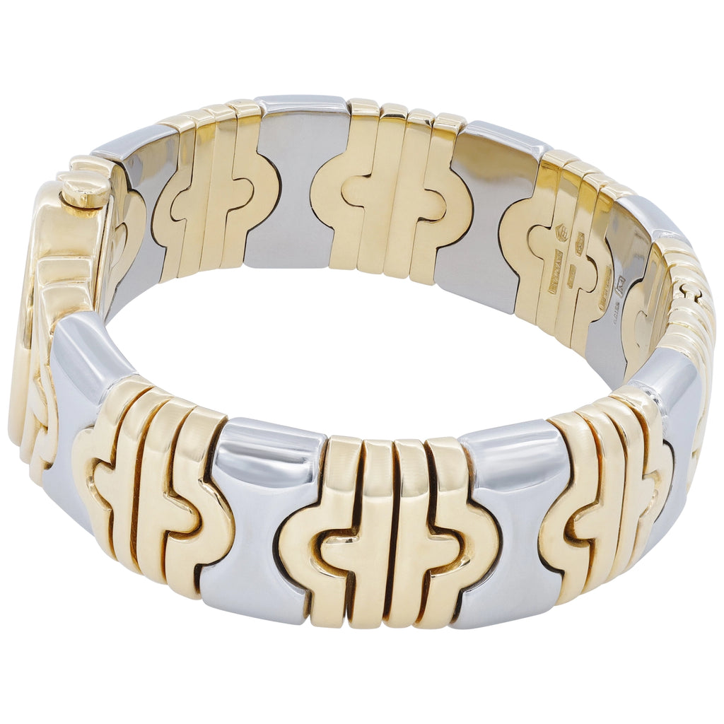 Bulgari Parentesi BJ01 Silver Dial on 18K Yellow Gold