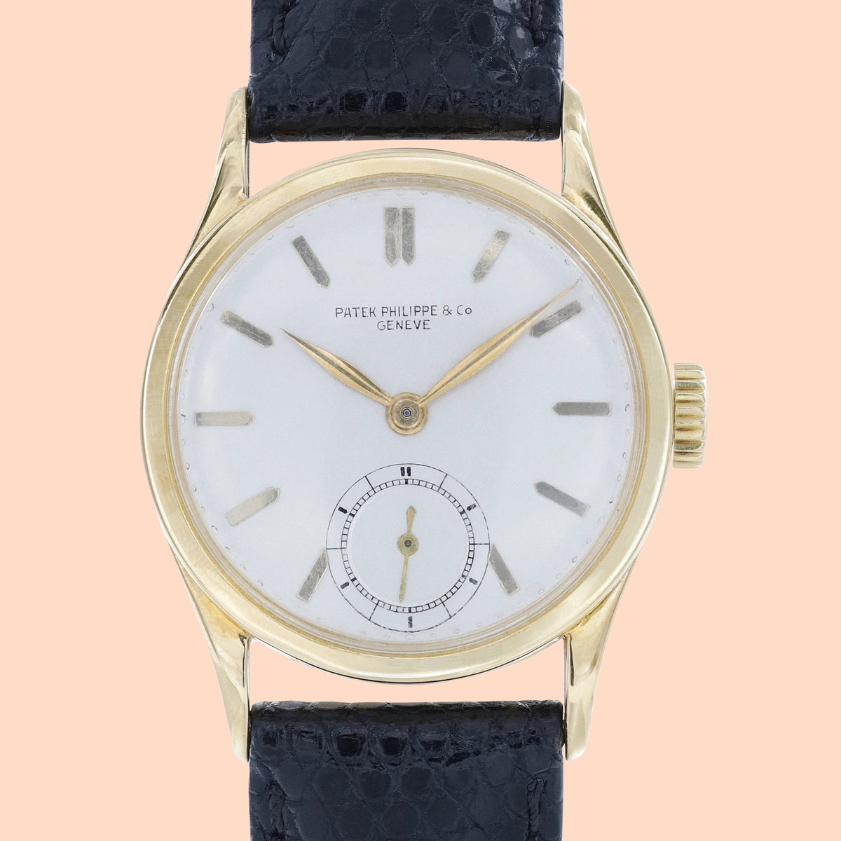 Patek Philippe Calatrava 96 Silver Dial on Leather 1950