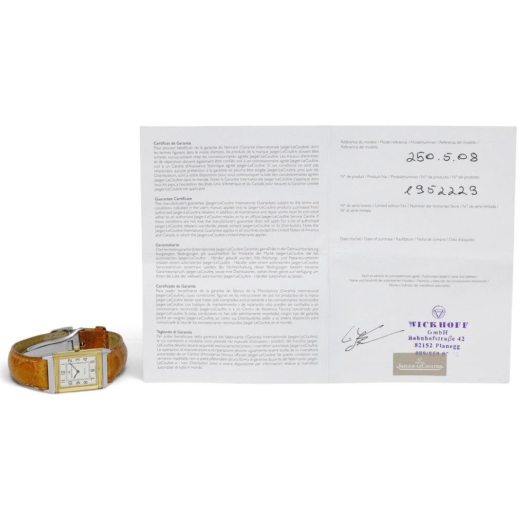 Jaeger-LeCoultre Reverso Classique 250.5.08 Silver Dial on Leather 2005