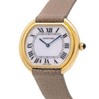 Cartier Ellipse 78091 White Dial on Leather