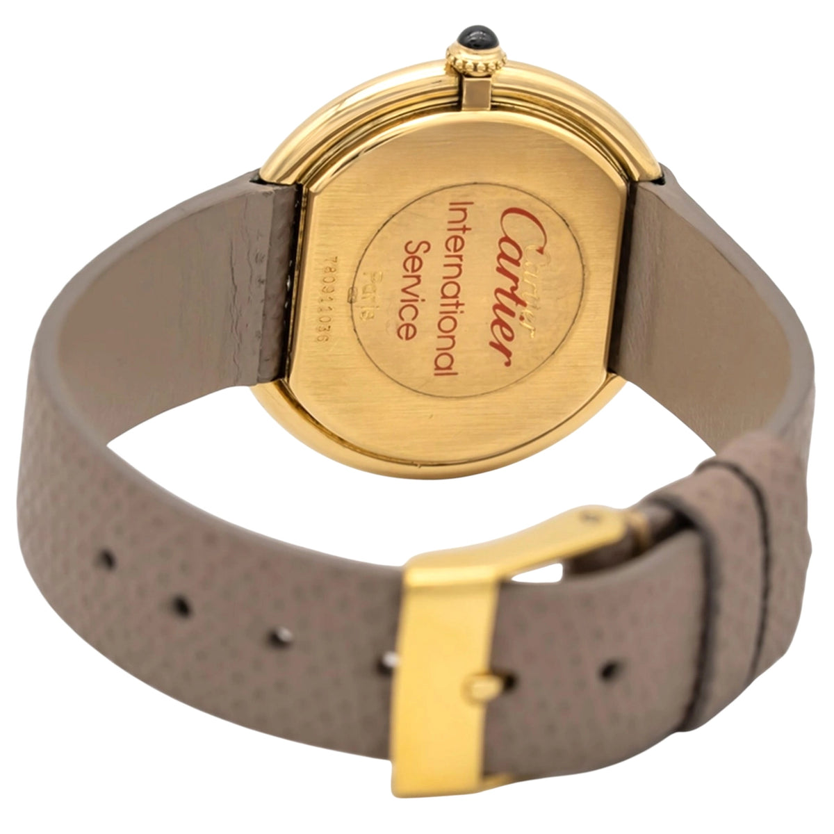 Cartier Ellipse 78091 White Dial on Leather