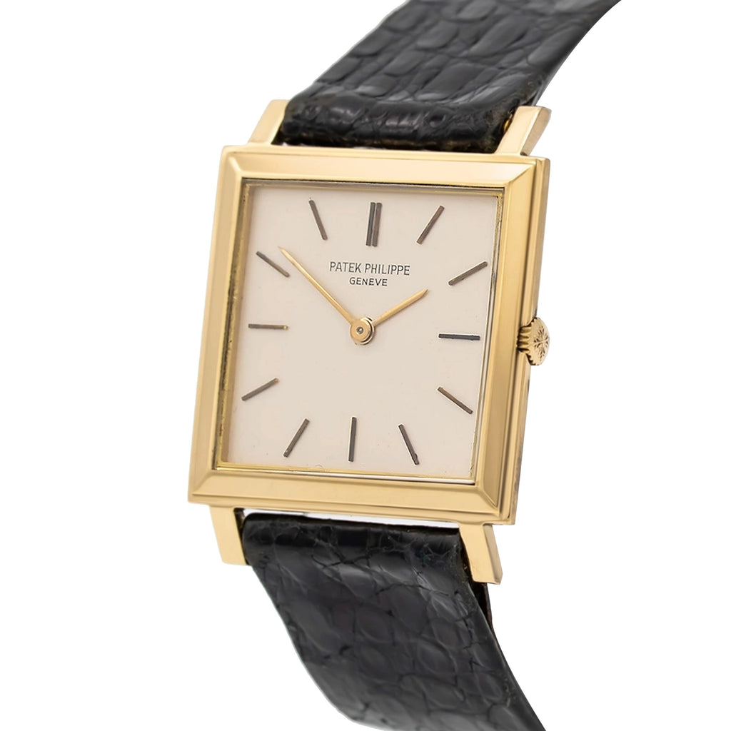 Patek Philippe Gondolo 3490 Silver Dial on Leather