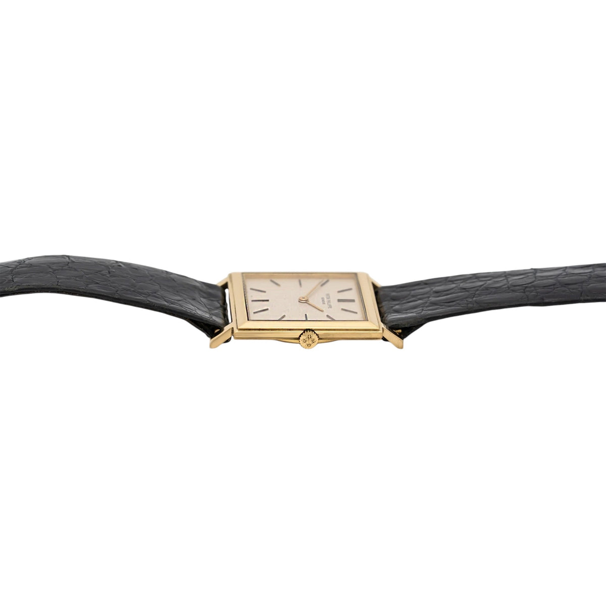 Patek Philippe Gondolo 3490 Silver Dial on Leather