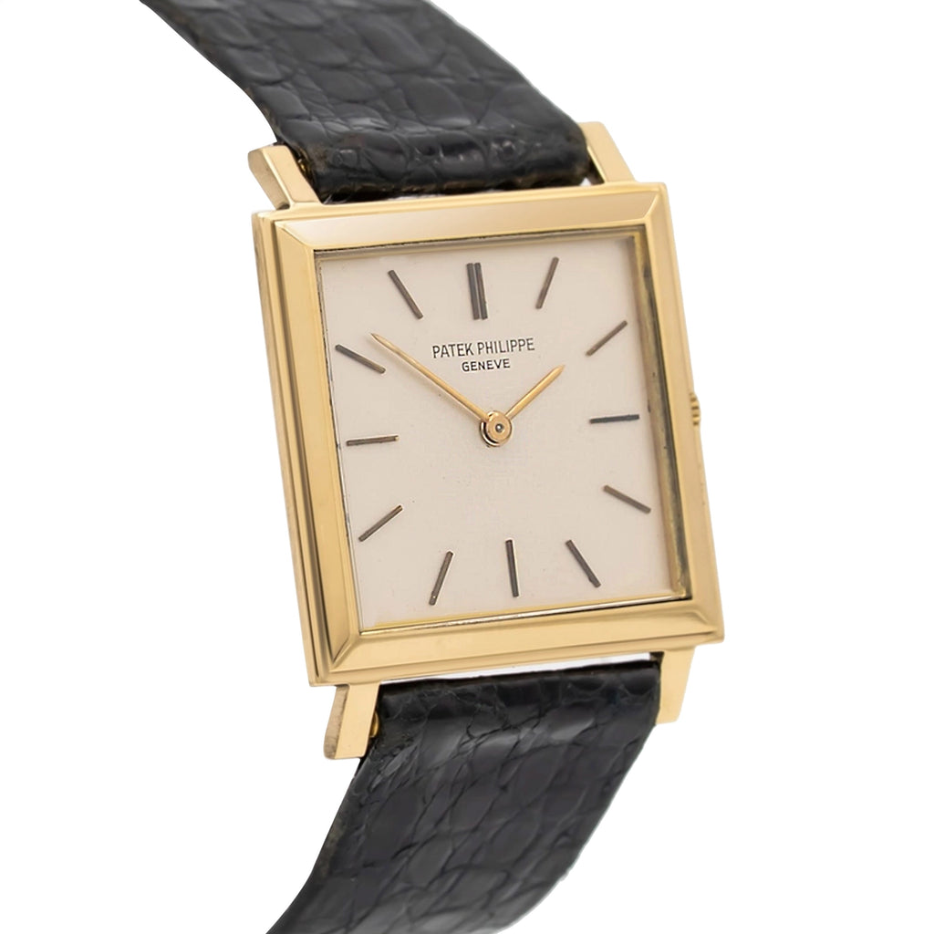 Patek Philippe Gondolo 3490 Silver Dial on Leather
