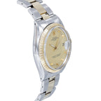 Rolex Date 34 1505 Champagne Stick Dial on Oyster 1973