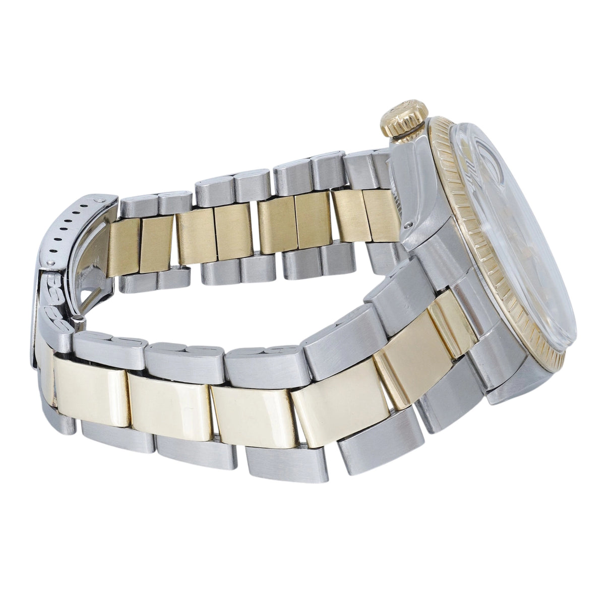 Rolex Date 34 1505 Champagne Stick Dial on Oyster 1973