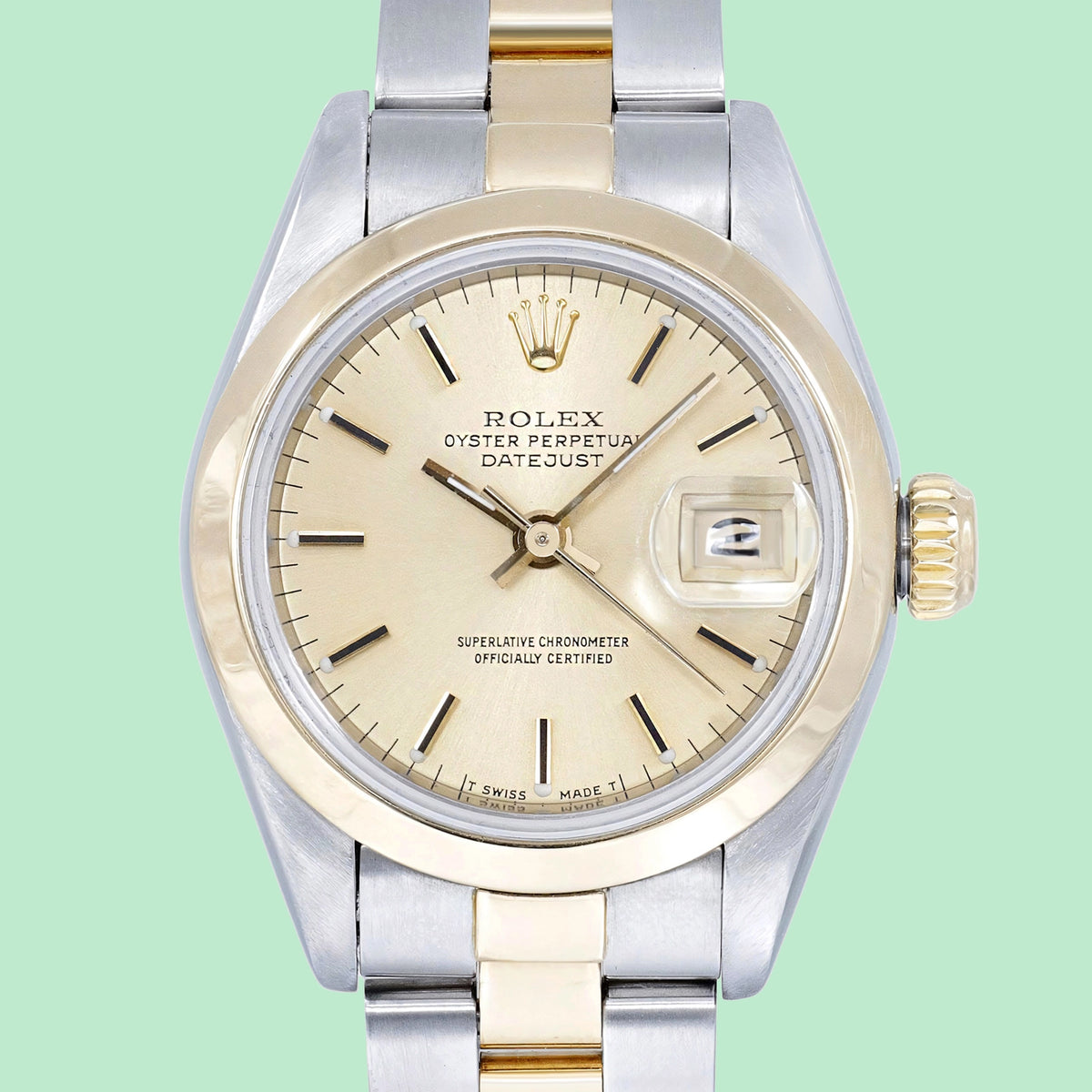 Rolex Lady-Datejust 69163 Champagne Dial on Oyster 1987