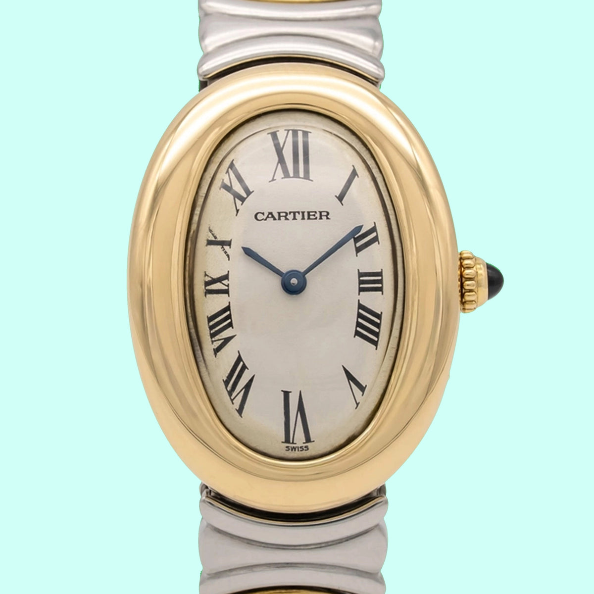 Cartier Baignoire 8057910 Gold/Steel 1990