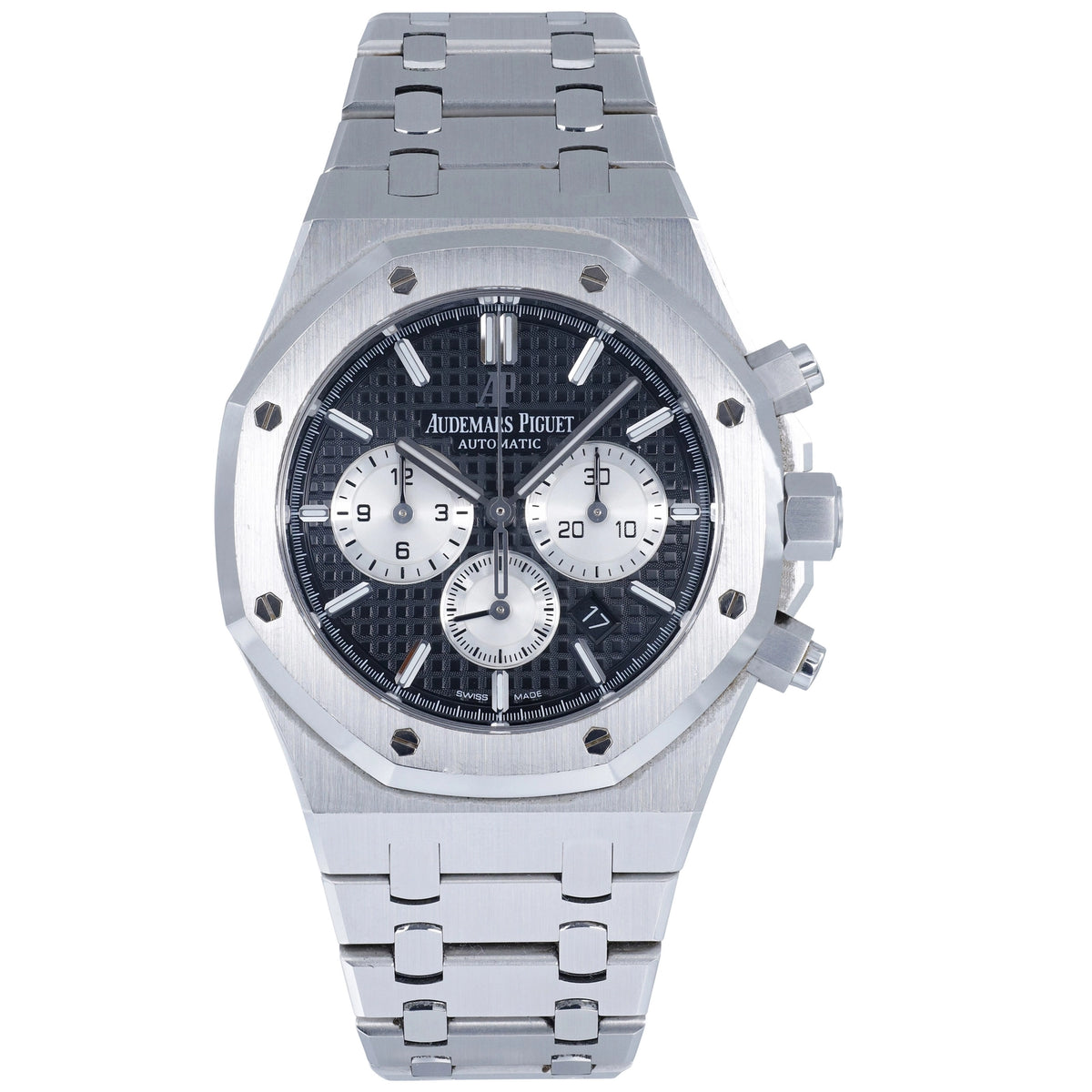 Audemars Piguet Royal Oak Chronograph 26331ST.OO.1220ST.02 Black Dial on Steel Bracelet 2018