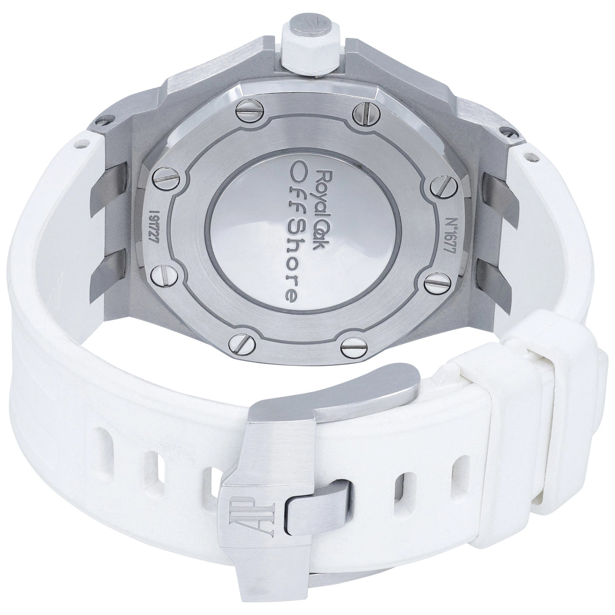 Audemars Piguet Royal Oak Offshore Quartz 67540SK.ZZ.A010CA.01 White Dial on Rubber Strap 2016