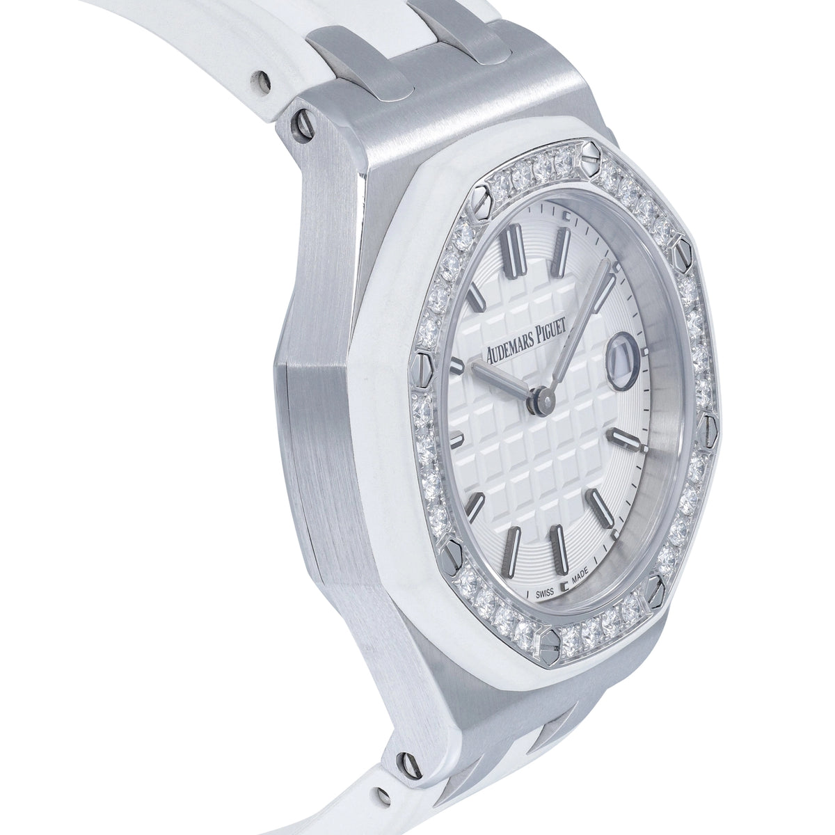 Audemars Piguet Royal Oak Offshore Quartz 67540SK.ZZ.A010CA.01 White Dial on Rubber Strap 2016