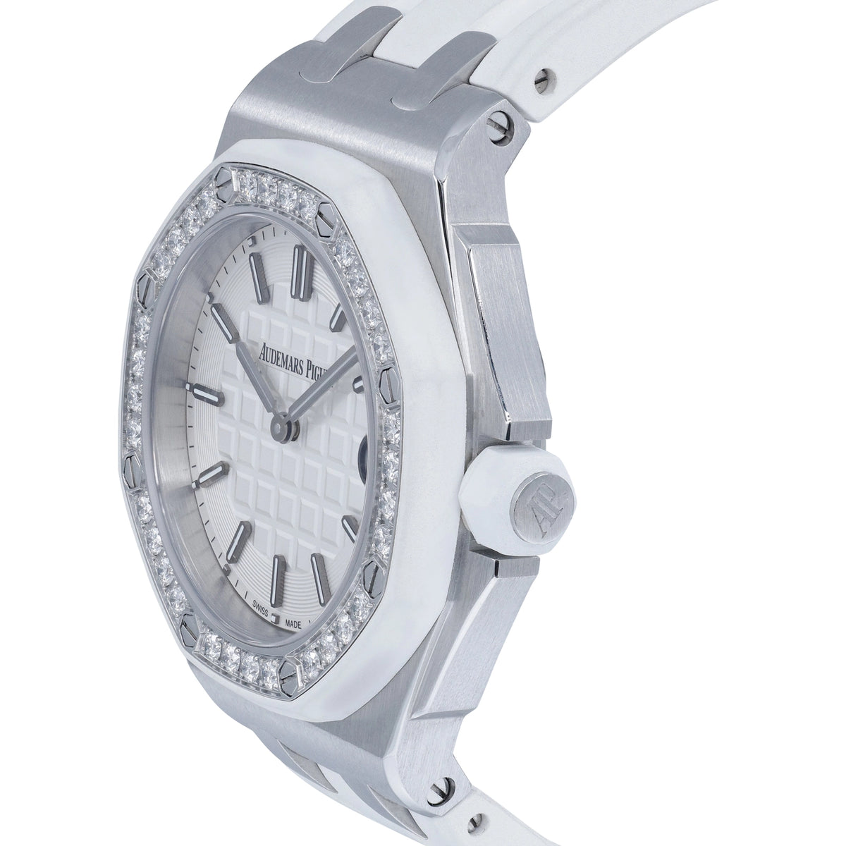 Audemars Piguet Royal Oak Offshore Quartz 67540SK.ZZ.A010CA.01 White Dial on Rubber Strap 2016