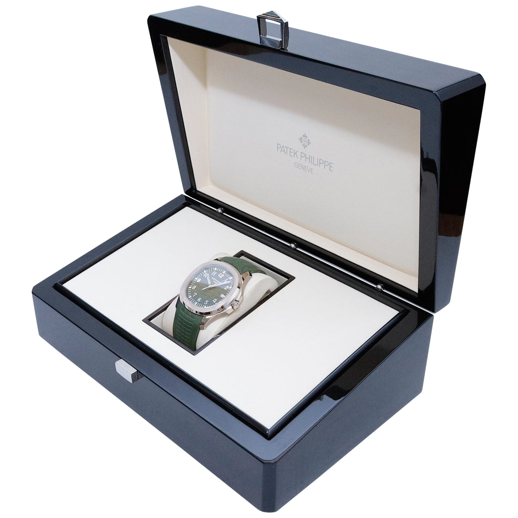 Patek Philippe Aquanaut 5168G-010 Khaki Green Dial on Rubber Strap 2022