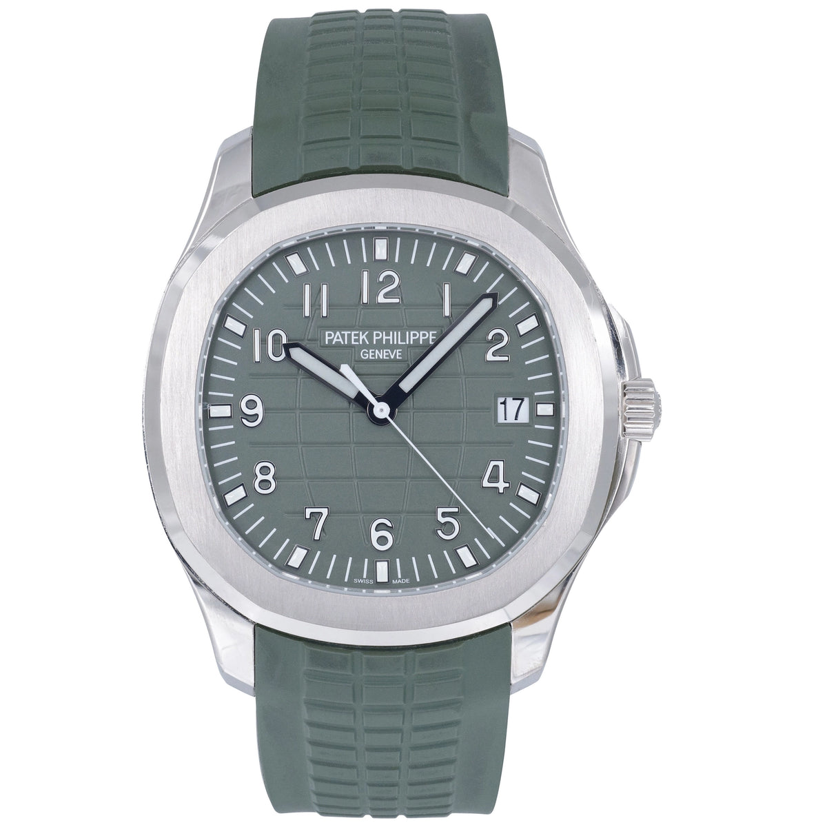 Patek Philippe Aquanaut 5168G-010 Khaki Green Dial on Rubber Strap 2022