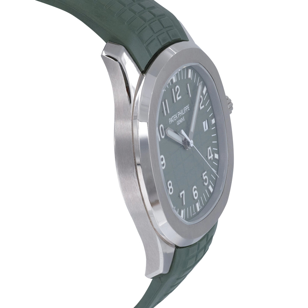 Patek Philippe Aquanaut 5168G-010 Khaki Green Dial on Rubber Strap 2022