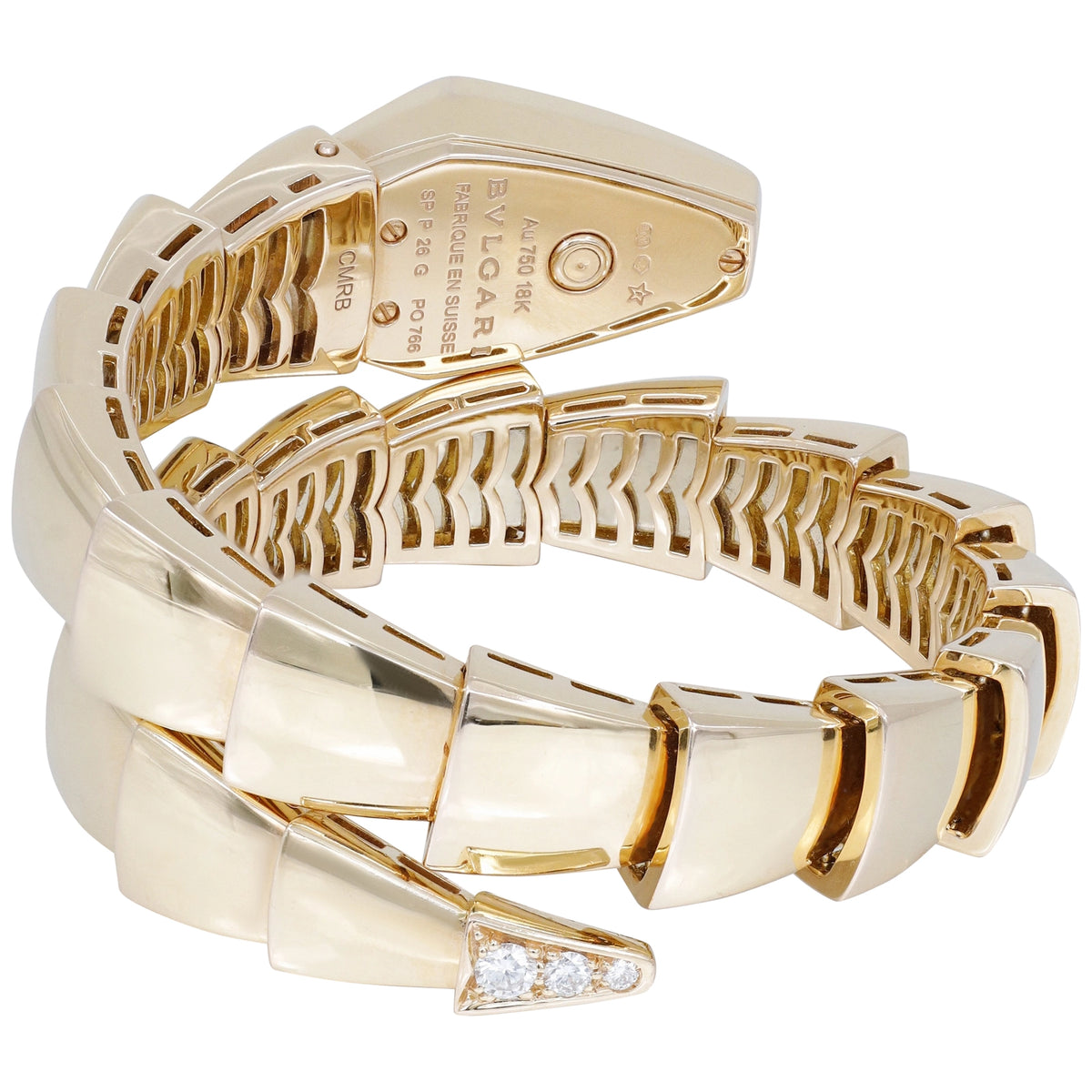 Bulgari Serpenti SPP26BGD1GD.1T Black Diamond Dial on 18K Rose Gold