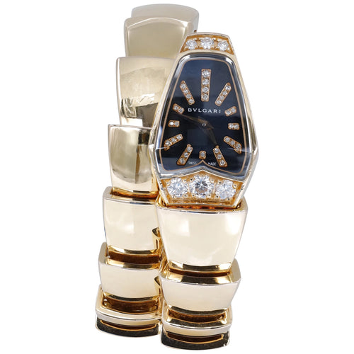 Bulgari Serpenti SPP26BGD1GD.1T Black Diamond Dial on 18K Rose Gold
