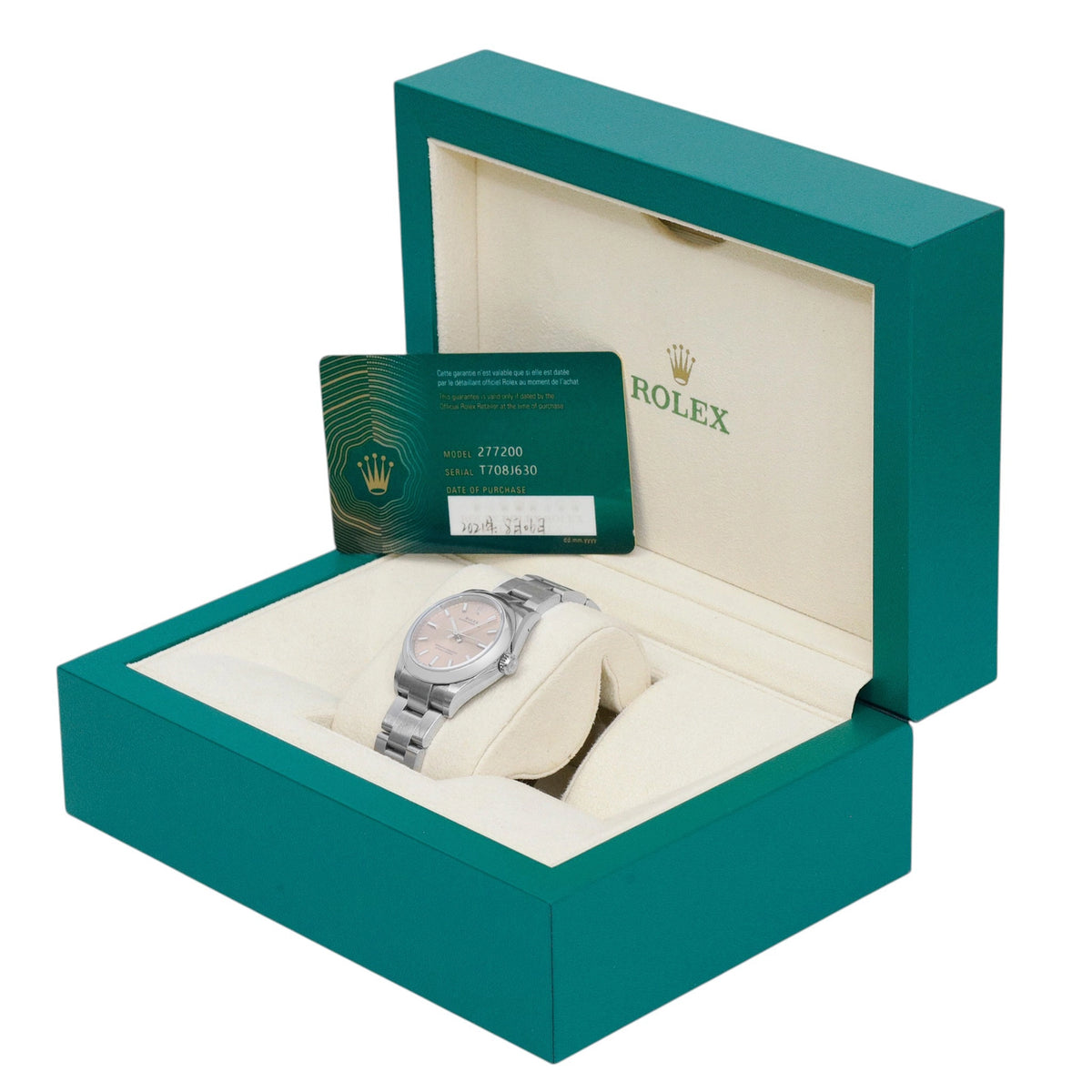 Rolex Oyster Perpetual 277200 Lavender Dial on Oyster 2021