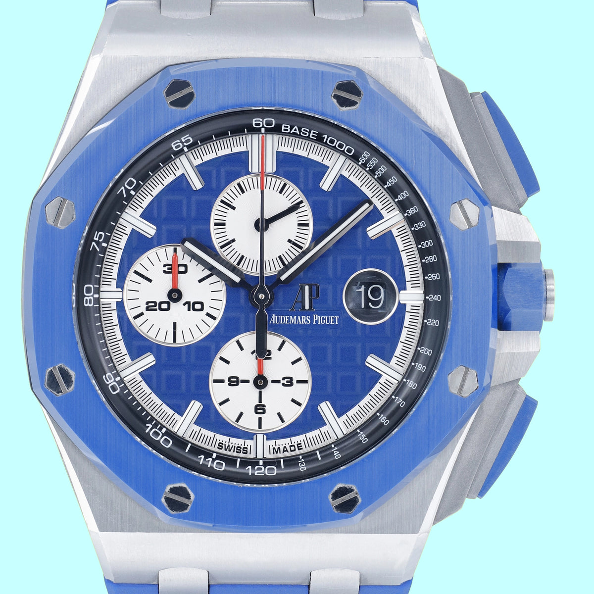 Audemars Piguet Offshore Selfwinding Chronograph "Russian Flag" 26400SO.OO.A502CA.01 Blue Dial on Rubber Strap 2020