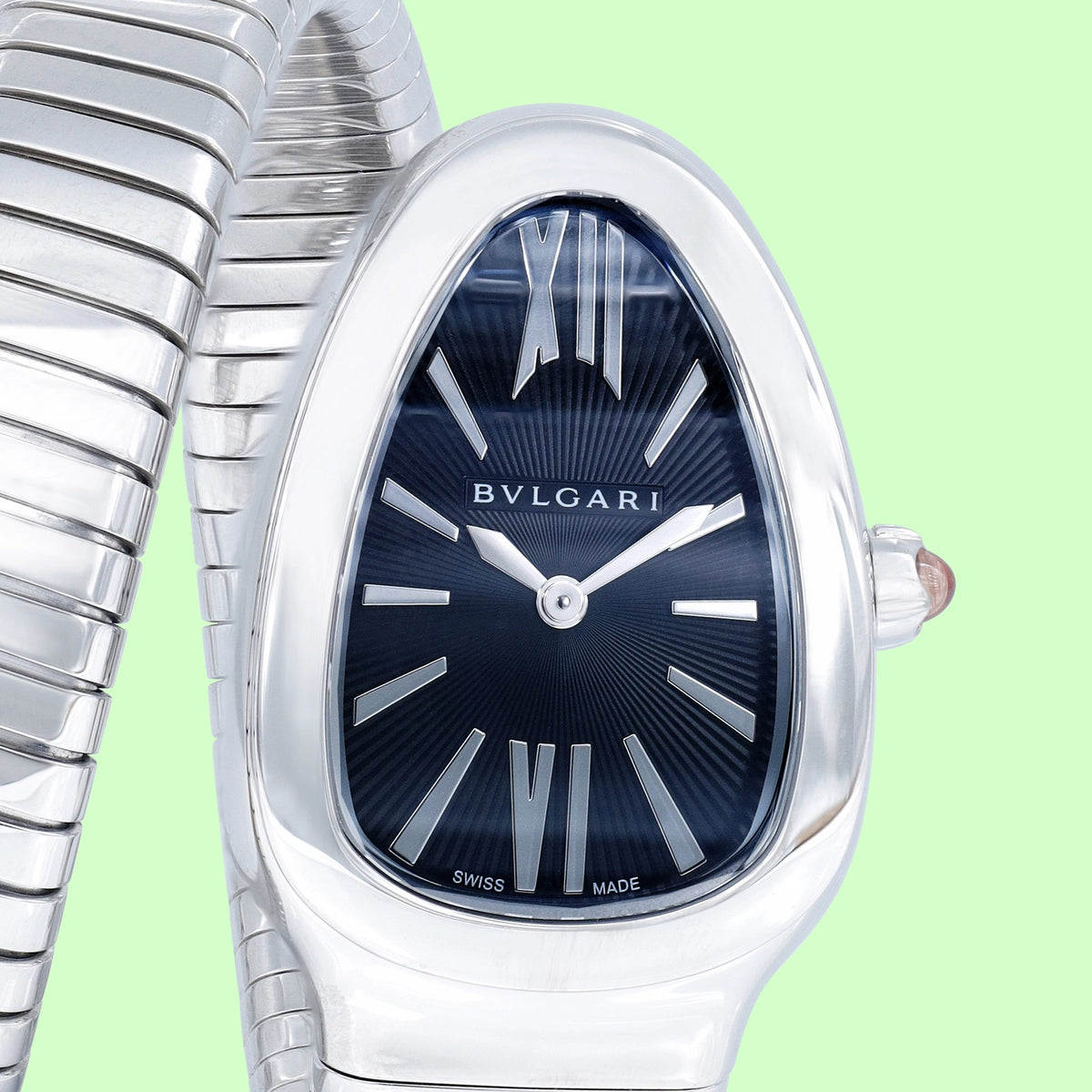 Bulgari Serpenti W7439 Black Dial on Stainless steel 2026