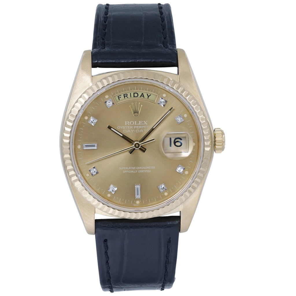 Rolex Day Date 36 18038 Champagne Diamonds President