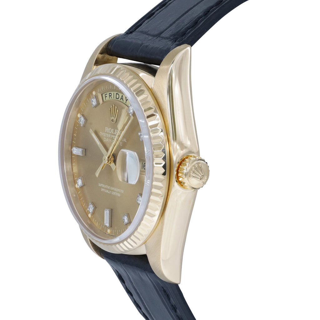 Rolex Day Date 36 18038 Champagne Diamonds President